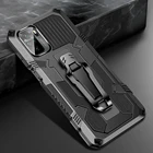 Противоударный чехол для Redmi Note10 Pro, гибридный прочный чехол с магнитной подставкой и зажимом для Redmy Note 10 Pro, чехол