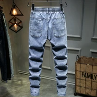 plus size 10xl 9xl 8xl 7xl xxxxxl sexy stretch ripped jeans men elastic jean small feet fashion street male denim trousers