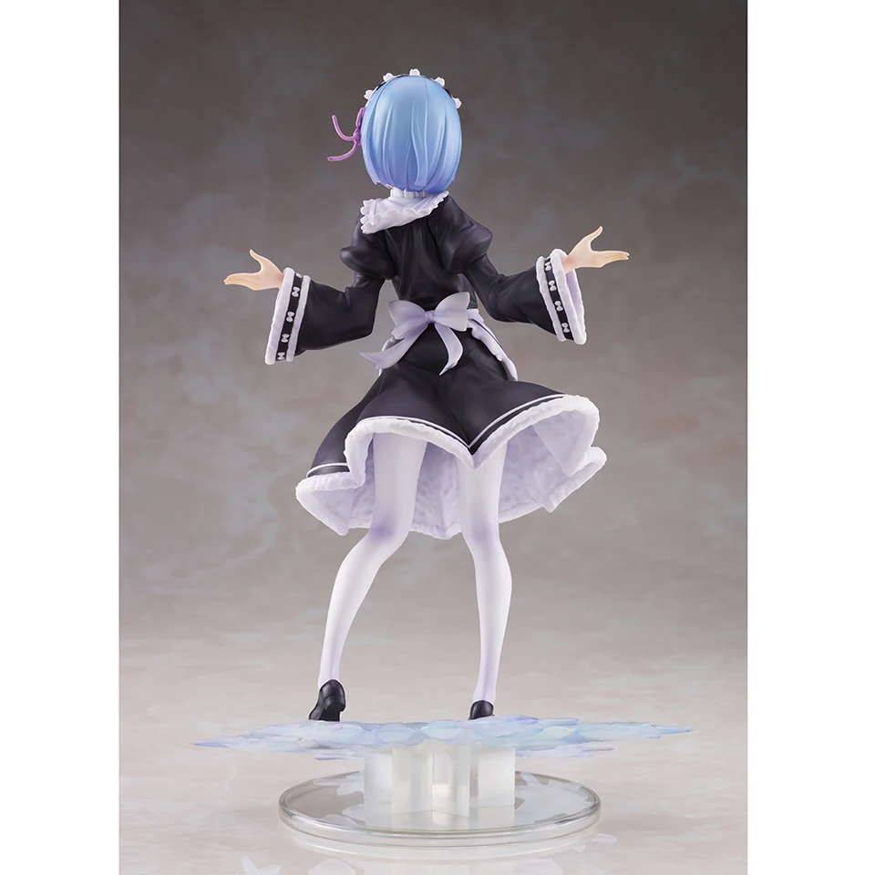 

Taito Re Zero Life In A Different World From Zero Memory Rem Winter Maid Outfit PVC Action Figure Toys