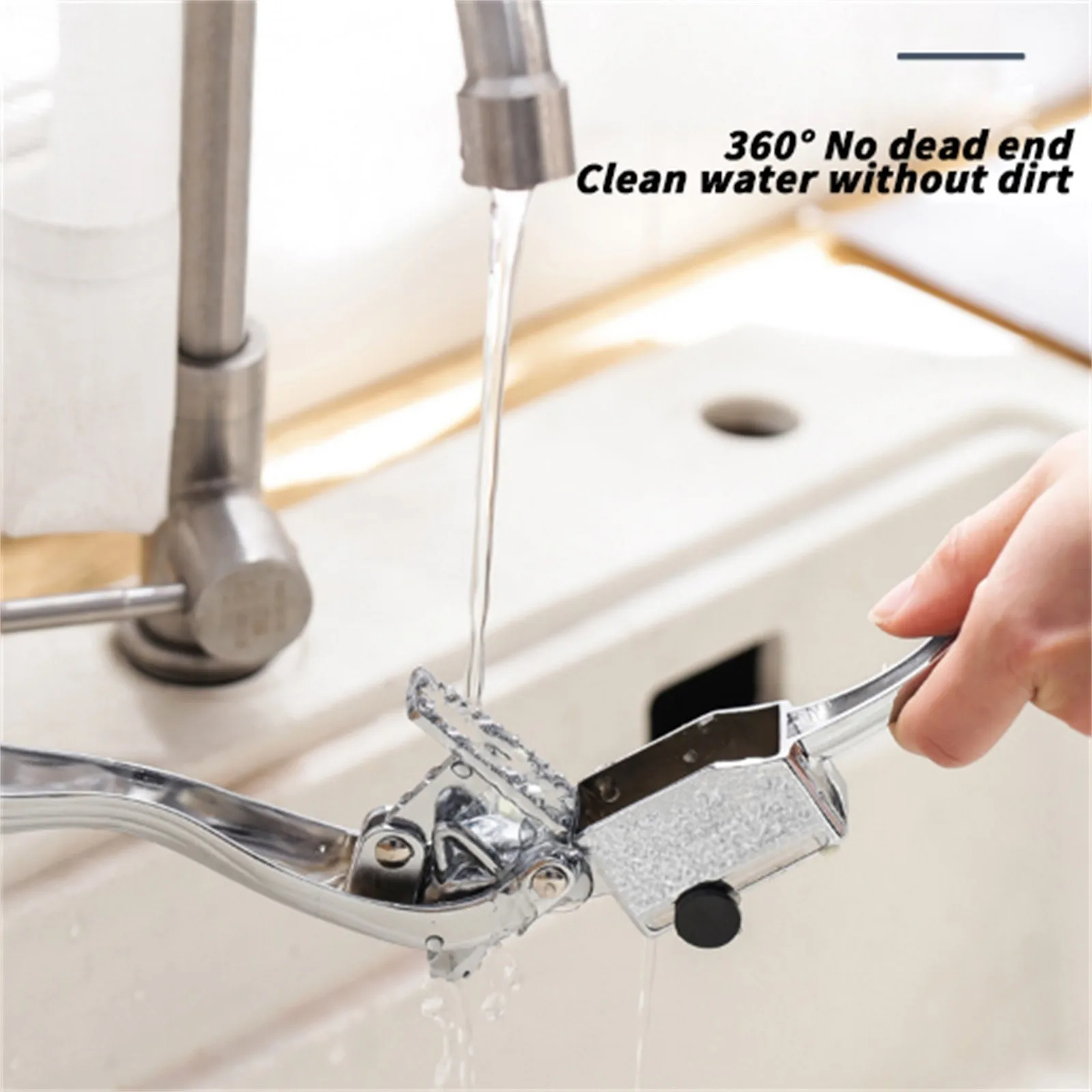 Высококачественный чесночный пресс тяжелая мягкая ручка и прочный дизайн