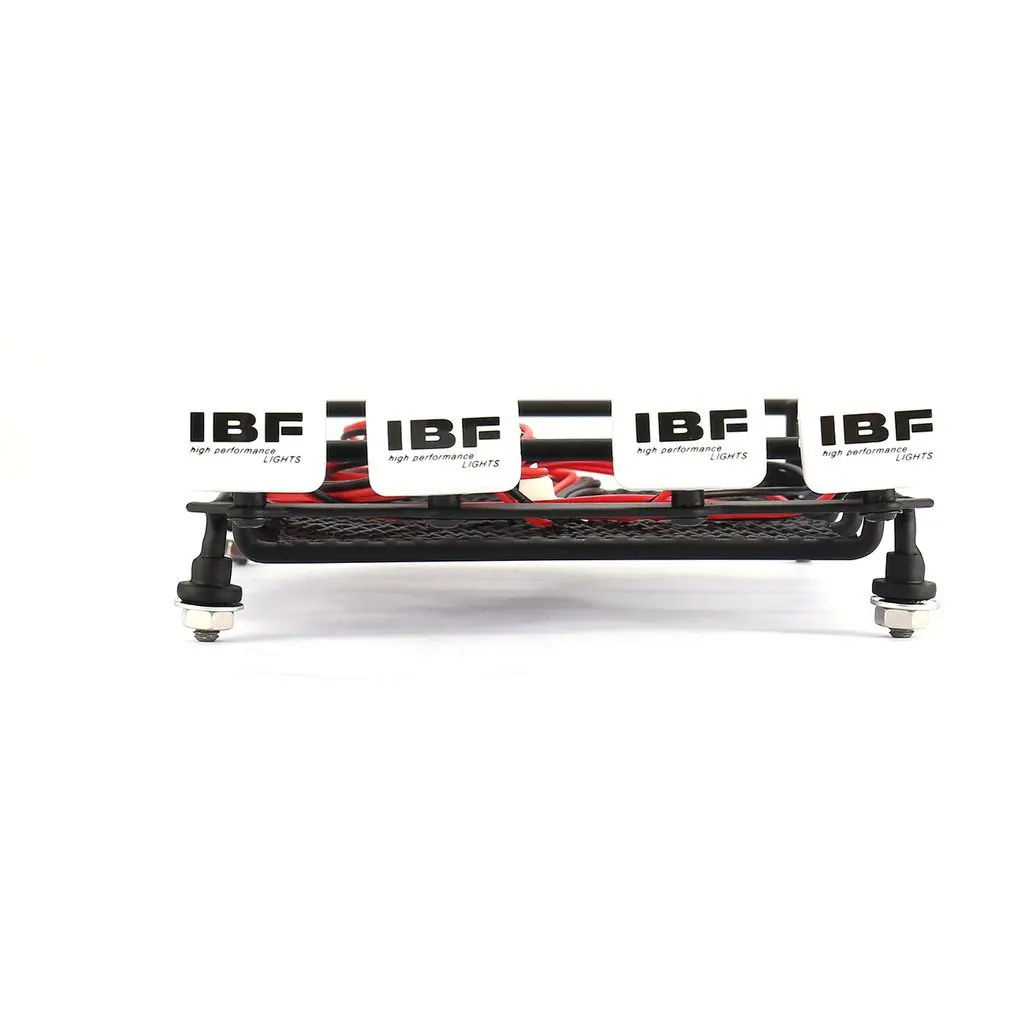 Universal RC Car Metal Roof Rack Luggage Storage Basket And Square 4 LED Lights Portable Crawler Truck Carrier For HSP REDCAT |