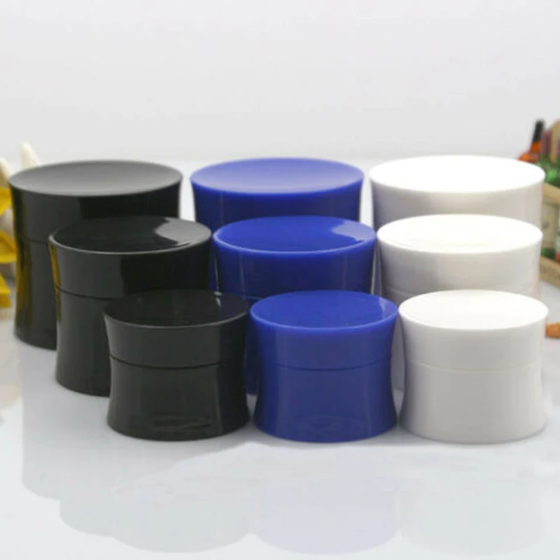 

10pcs 15g/30g/50g Plastic Cosmetic Face Cream Lip Balm Sample Vials Container Jar Pots girdling Travel Lotion Bottles