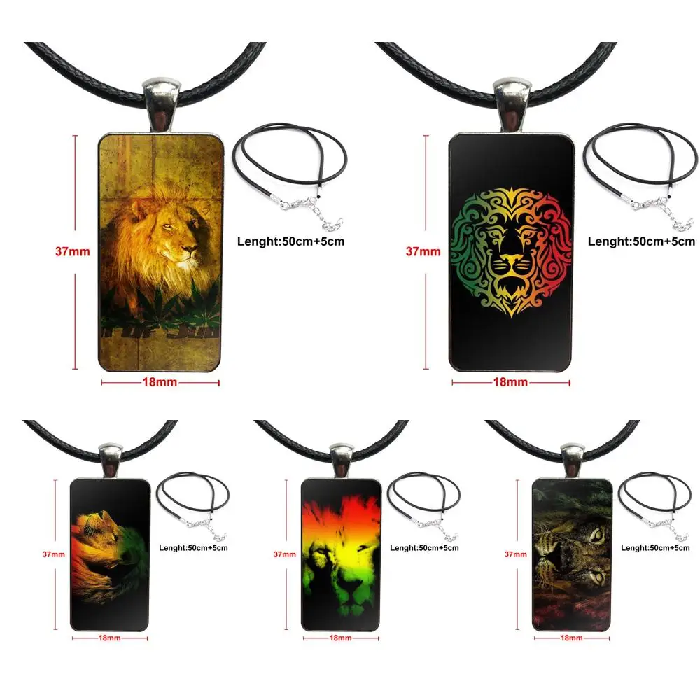 Для женщин вечерние модные стеклянные кабошоны кулон прямоугольное ожерелье