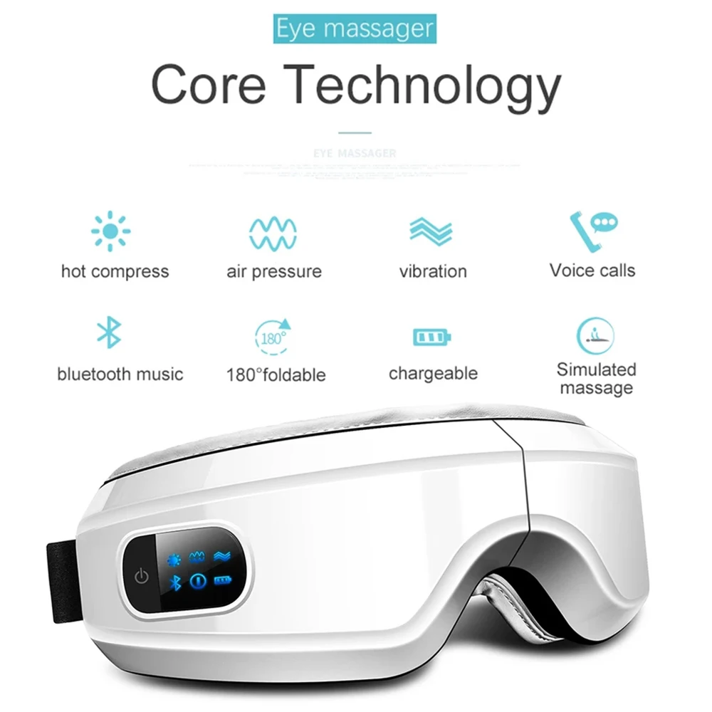 値段 4d電動アイマッサージャー,スマート,エアバッグ,振動,衛生機器,Bluetooth圧力眼鏡,眼帯の削除