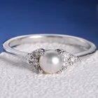 MFY Элегантное Изысканное двухцветное кольцо с пресноводным культивированным жемчугом кольца для женщин обручальное кольцо ювелирные изделия новый магазин специальные