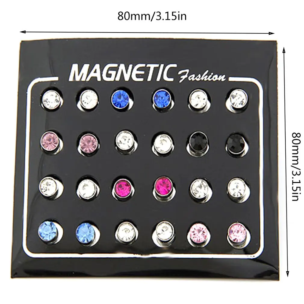 Магнитные клипсы серьги без проколотых ушей для женщин и мужчин магнитные