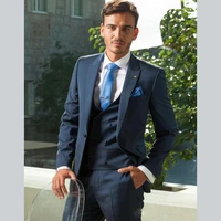 navy blue men suits business suits man slim fit formal wedding suits grooms tuxedos custom made 3 pieces terno masculino jacket