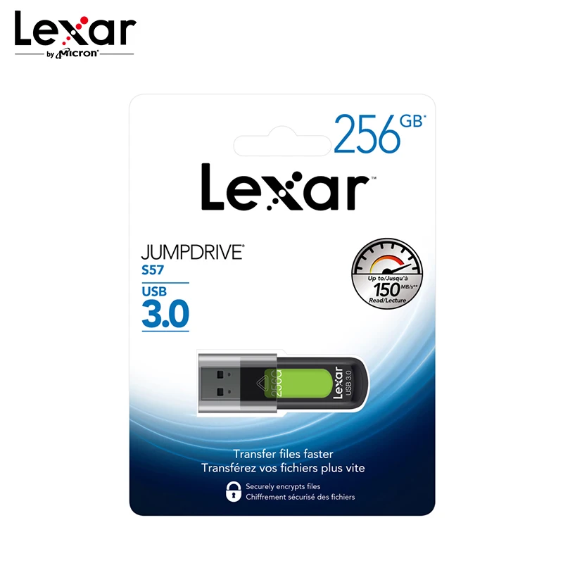 USB флеш-накопитель Lexar S57 128 ГБ 256 максимальная скорость Reaing 150 МБ/с./с JUMPDRIVE 32 64 Pendrive