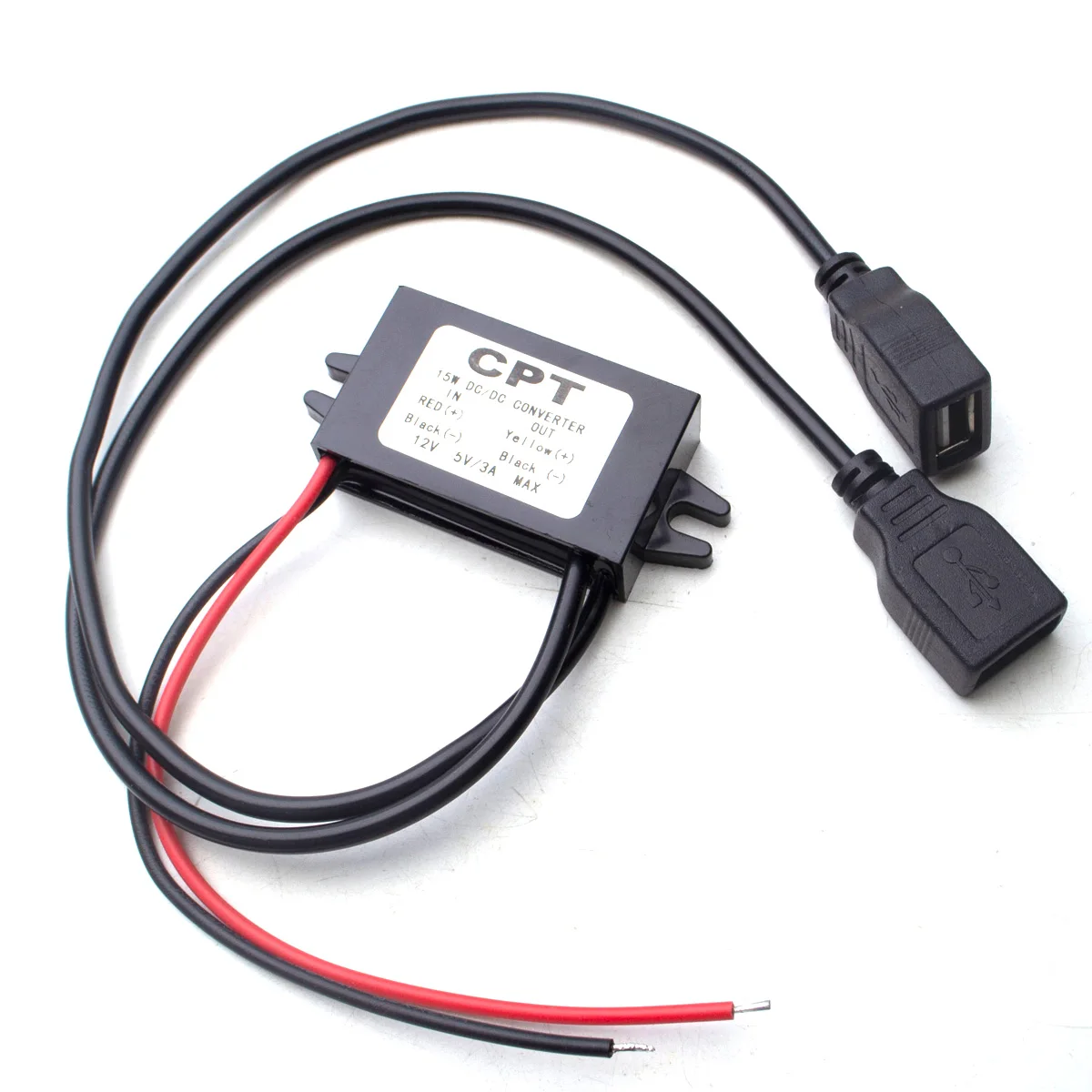 DC 12 В до 5 3 А 15 Вт автомобильный преобразователь питания Micro Mini USB понижающий