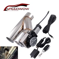 2 5 3 0 stainless steel electric exhaust catback cutout kit with remote control double valve electric exhaust muffler