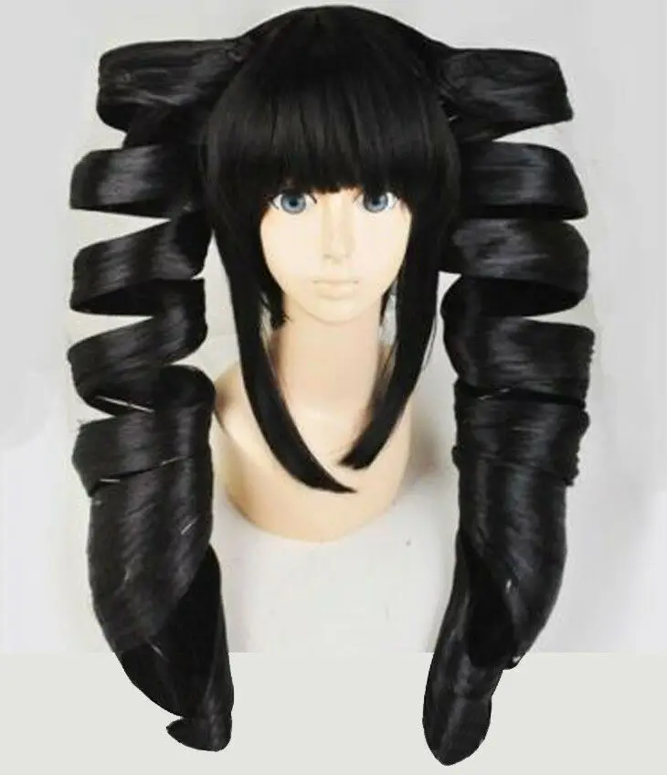 

Celestia Ludenberg Wigs Styled Black Spiral Curl Cosplay Wig