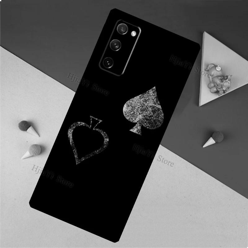 Чехол для телефона Ace of Spades Poker для Samsung Galaxy S21 S20 FE S8 S9 S10 Plus S10e Note 10 20 Ultra.