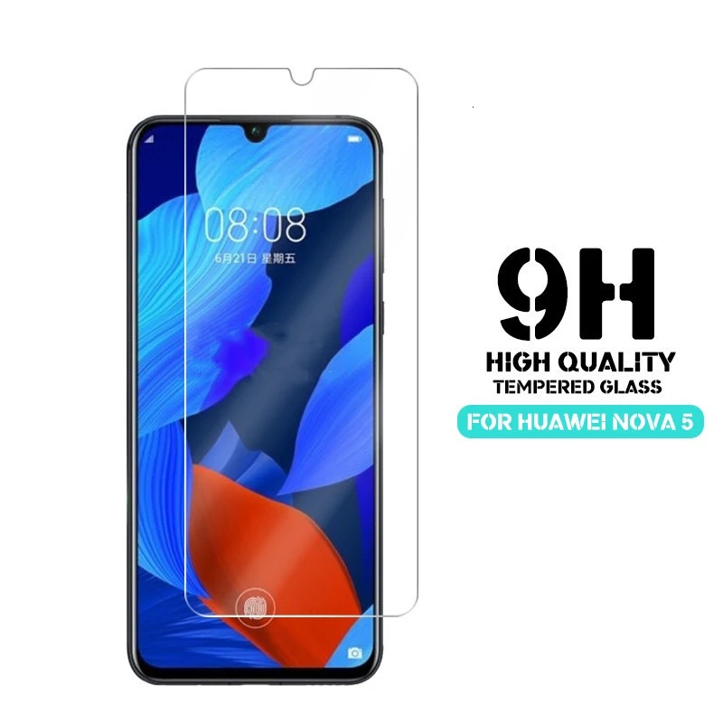 10 шт 9H 2.5D Закаленное стекло для huawei Nova 5T 5 5i Pro 4 4E 3i 3E 3 Lite 2i 2 HD защитная пленка