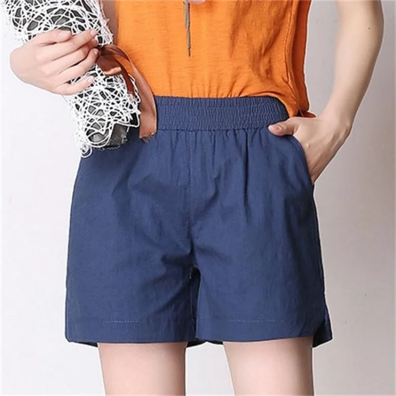 Женские летние шорты с завышенной талией модные женские белые серые синие