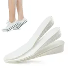 1 пара унисекс, визуально увеличивающие рост; Невидимые стельки выше вставками удобные туфли ноги обувь на шнуровке Подушка колодка подпяточники