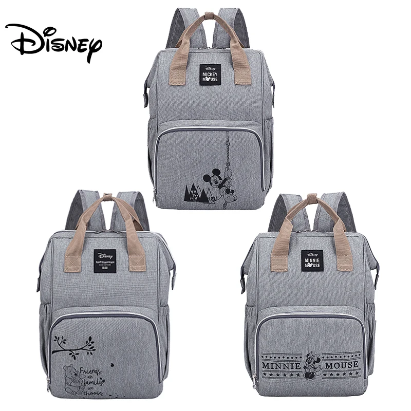 

Disney Minnie Mickey Diaper Bag Backpack for Mummy Maternity Bag for Stroller Bag Large Capacity Baby Nappy Bag Organizer New