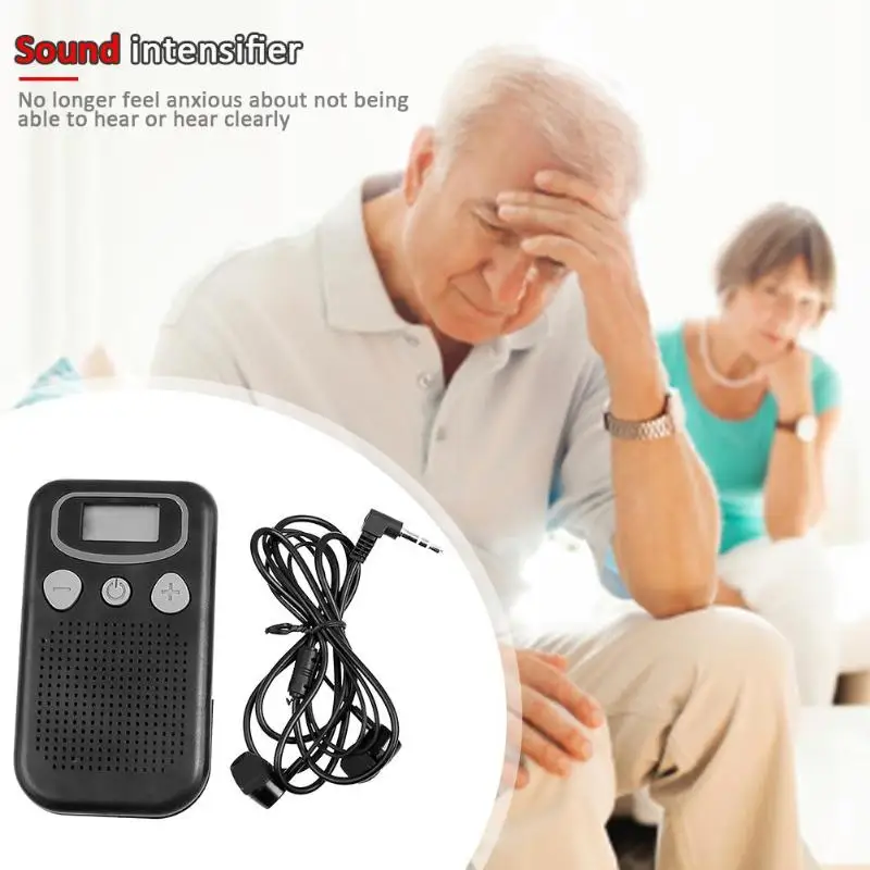 VKTECH Portable Display Hearing Aids Personal Sound Amplifier Ear-aids for the Old Elderly Loss Volumn Ajustable Newst | Электроника