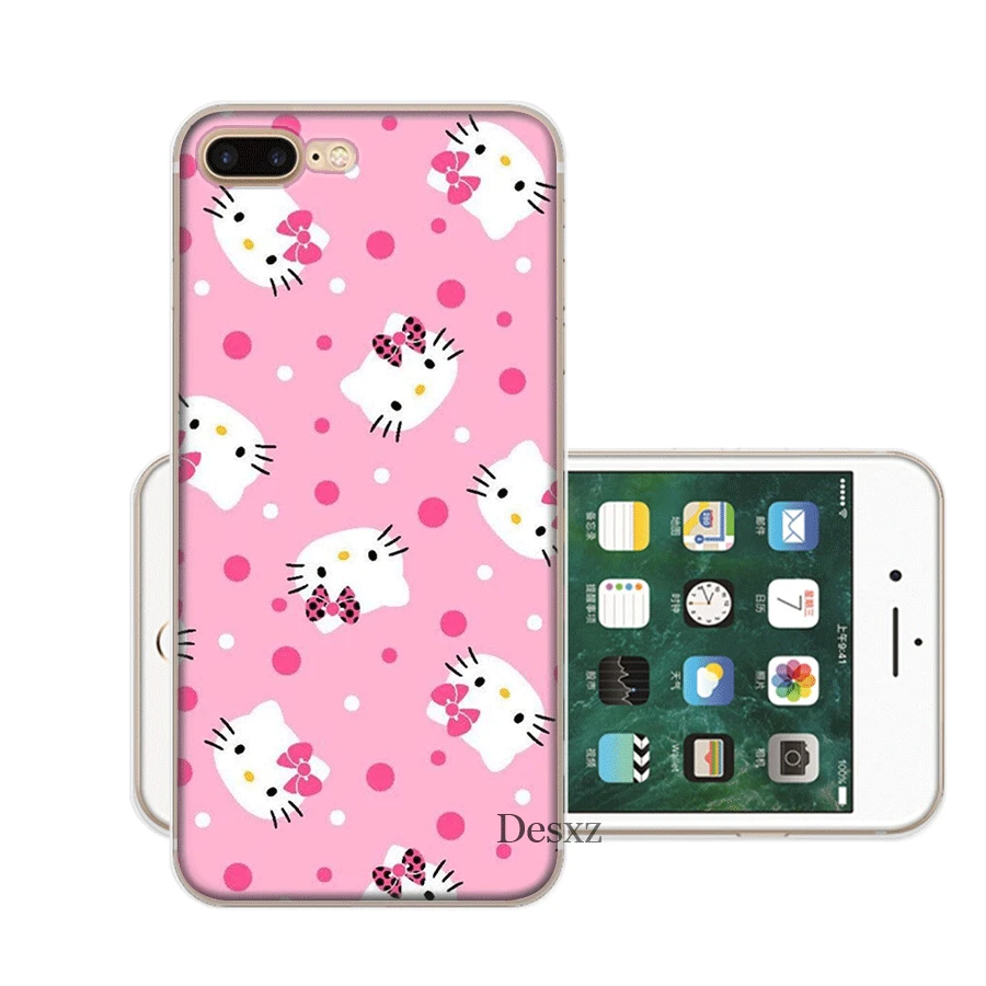 H12 Чехол для мобильного телефона iPhone Apple XR X XS Max 6 6s 7 8 P Lus 5 5S SE Shell Cute hello kitty защита Мода - Цвет: H12