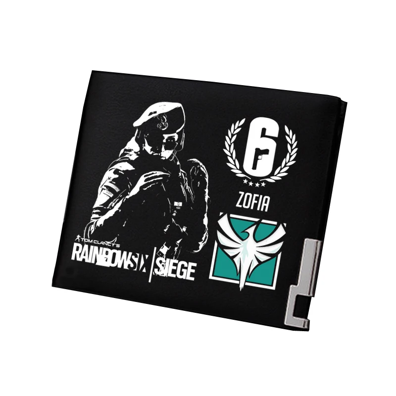 3 Tom Clancy's Rainbow Six Siege мужской короткий кошелек Pu кожаный кошелек игровой ID держатель для карт Подарочный кошелек сменный кошелек - Цвет: 3