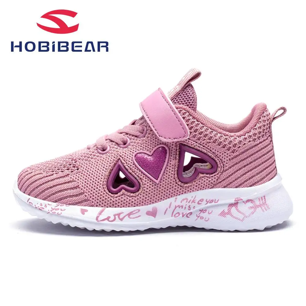 

Спортивная обувь для девочек, Осенняя детская дышащая легкая обувь с двойной сеткой, повседневная обувь для бега с вырезами, 26-37