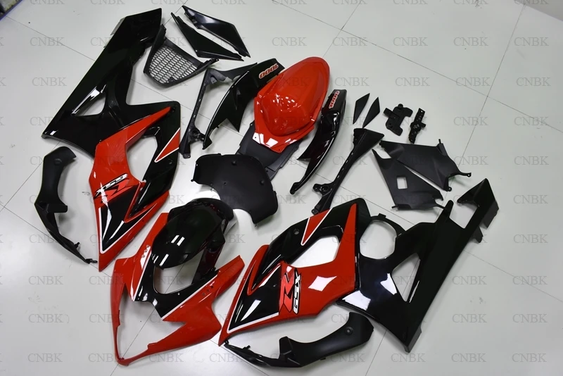 Обтекатели для GSX R1000 05 GSXR 1000 2006 Abs 2005 K5 красный черный|Полные комплекты