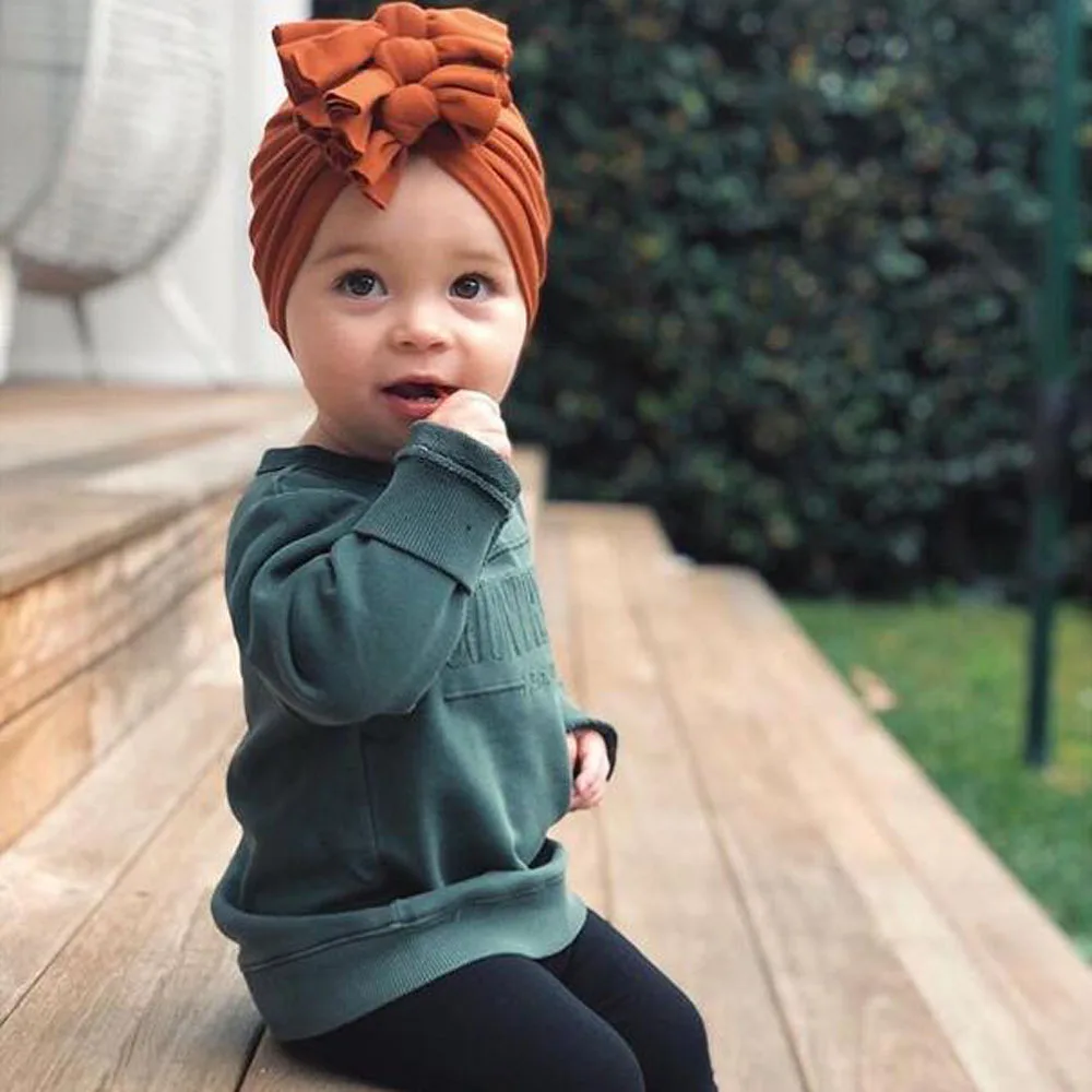 Новинка Лидер продаж искусственная милая детская шапка с бантом индийская