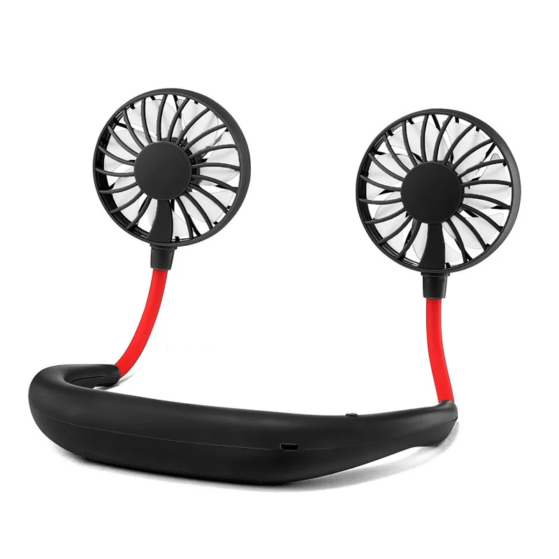 Летние кулеры шейные вентиляторы с USB перезаряжаемые свободные руки управляемые