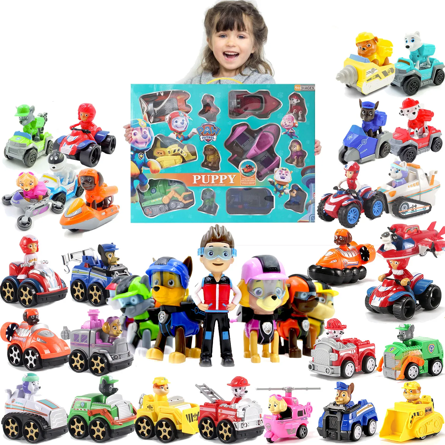 12 шт./лот модель Paw Patrol миниатюрные фигурки игрушки для домашнего декора сделай