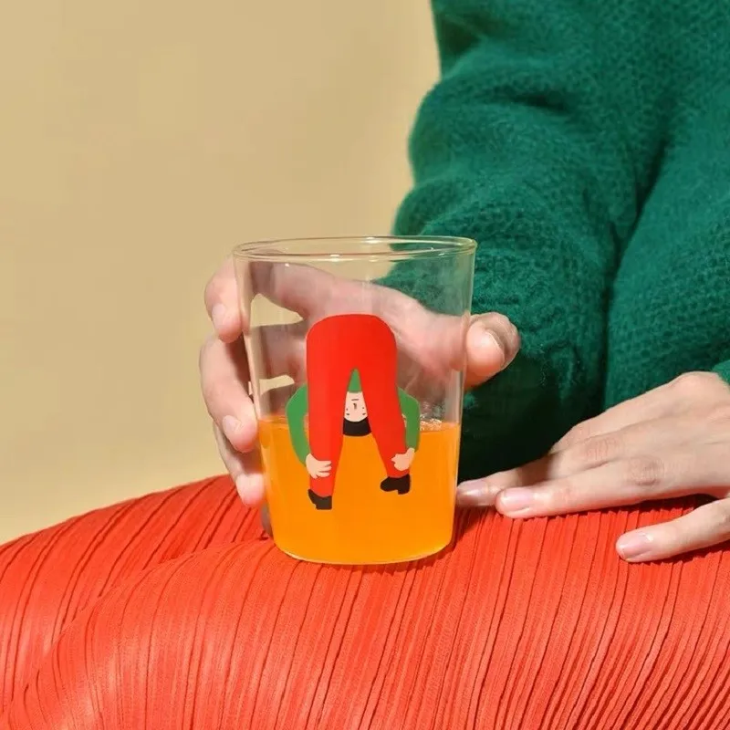 Креативные стеклянные чашки для кофе чая напитков зеркальные кружки с ручкой