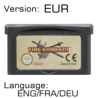 Fire Emblem EUR 32 бит видеоигры картридж Консоли Карты для nintendo GBA огненная эмблема серии Меч уплотнения связывающее лезвие - Цвет: Fire Emblem EUR