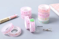 cartoon transparent tape sticker for students small tape office stationery use 6pcspackage