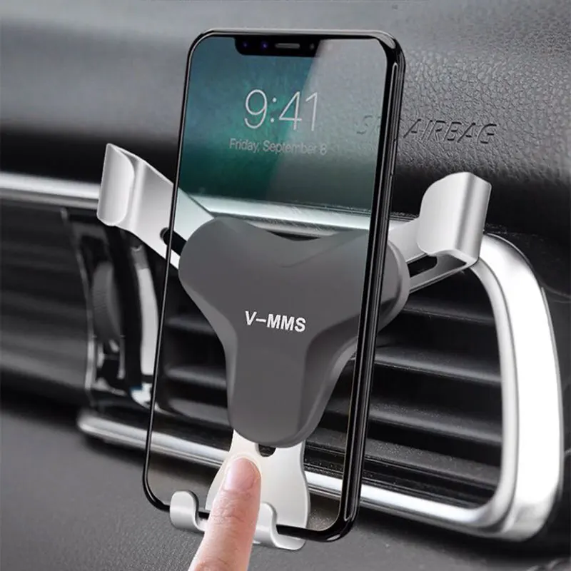 Автомобильная подставка держатель для смартфона iPhone X huawei mate 10 lite без магнита