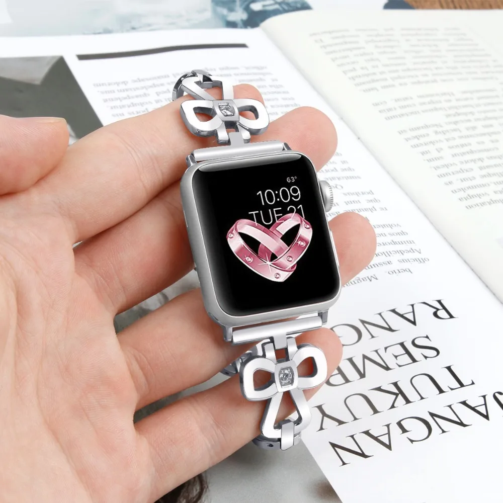 Ремешок для часов Apple Wacth 5 металлический сменный ремешок Iwatch 40 мм 44 42 38 Сменный