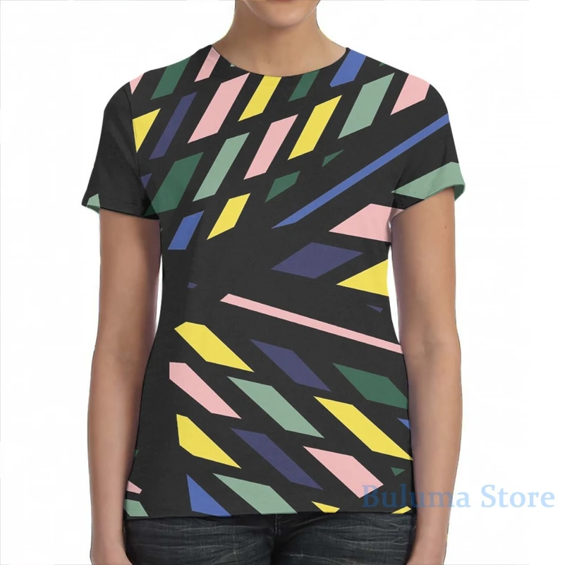 Футболка Mondrian с абстрактным принтом для мужчин и женщин модный топ коротким