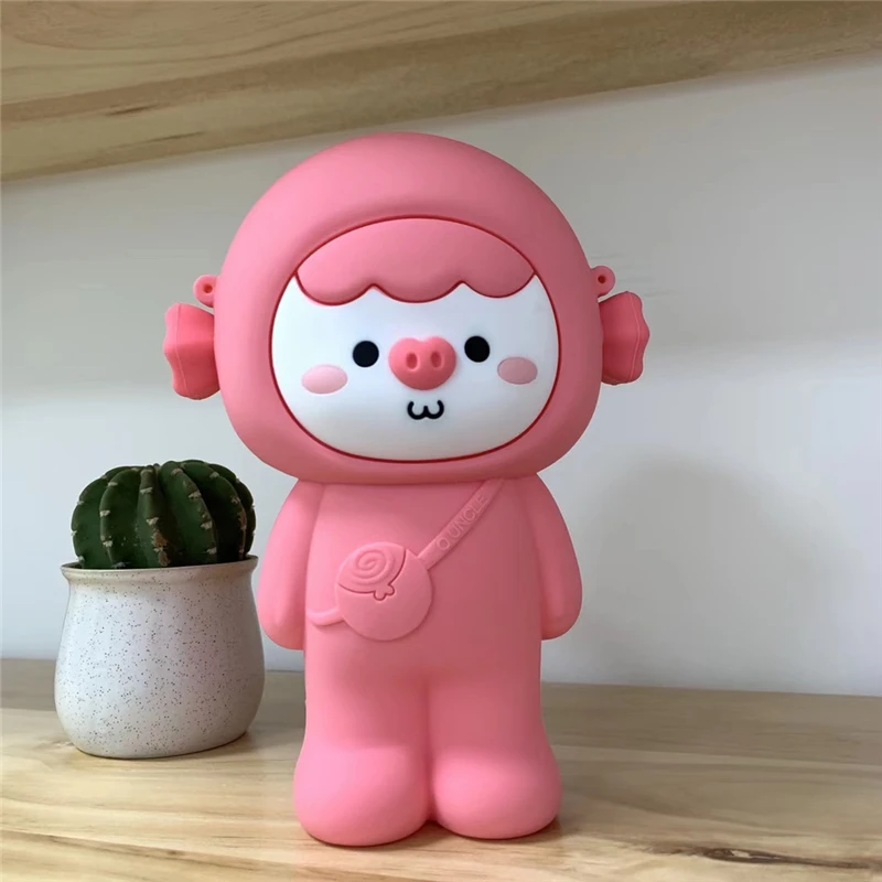 CC02 Силиконовая сумка-карандаш для хранения макияжа с рисунком из мультфильма Q UNCLE, Подарочный силиконовый красивый чехол для канцелярских принадлежностей, модные косметички, сумка Kawaii - Цвет: CC02