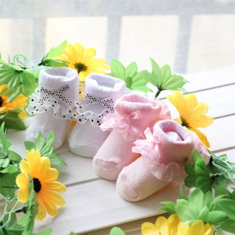 

New Princess Baby Girl Socks Lace Ruffle Kids Girls Socks Newborn Infant Baby Socks Meia Infantil 0-3 Years