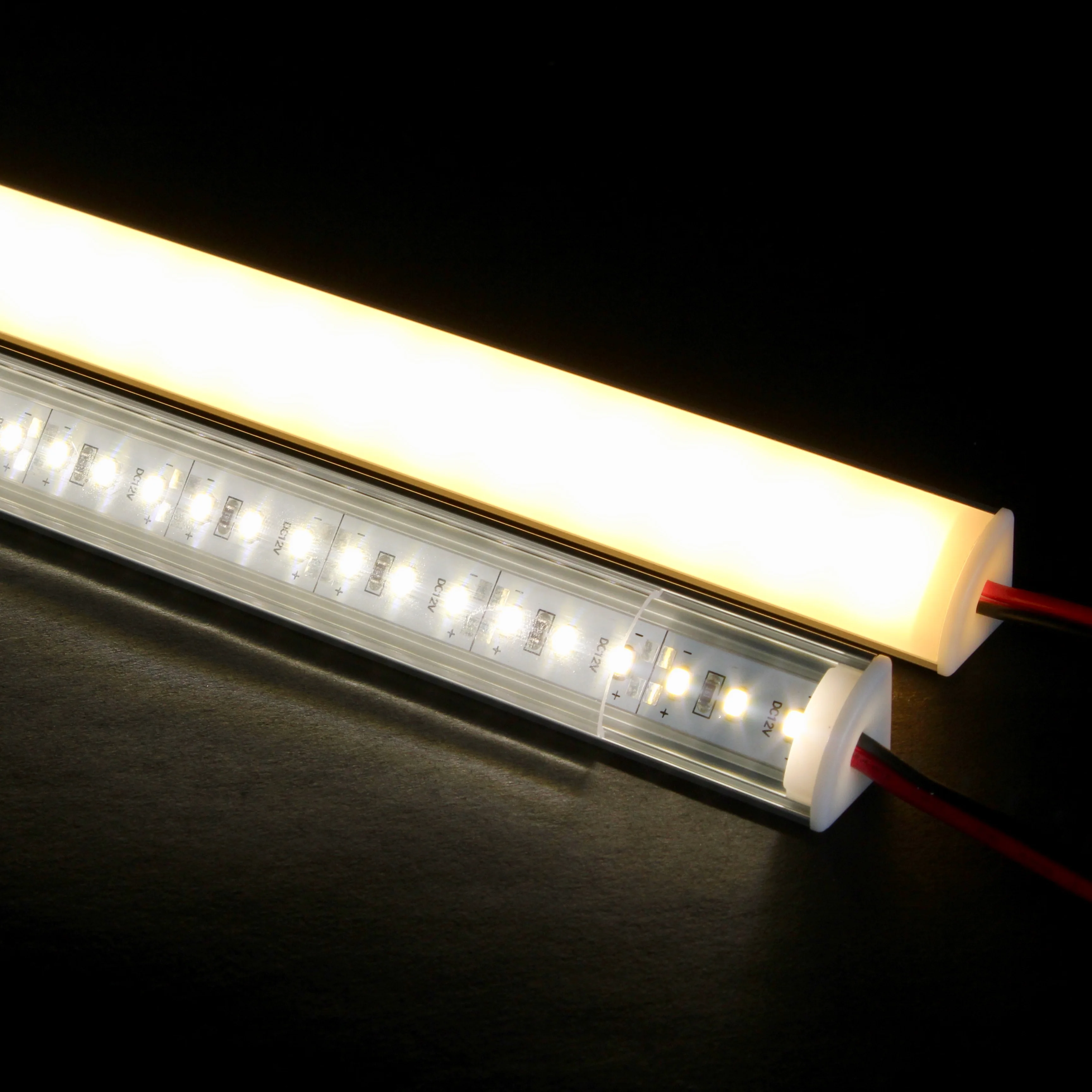 Triangle shape LED Cabinet bar light 50cm 20inch long 12W/PCS 12V DC with aluminum profile clear or milky cover | Лампы и освещение