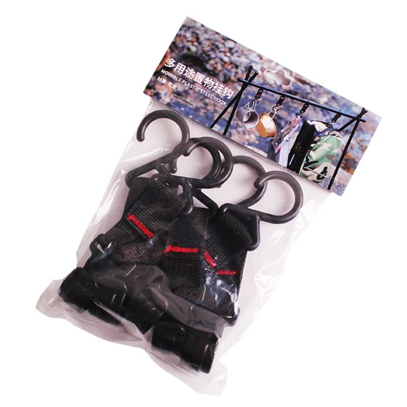 

5 Pcs/bag Durable Holder Hanger Hooks Outdoor Camping Awning Tent Clips Clasp Towels & Cups Hanging Hooks