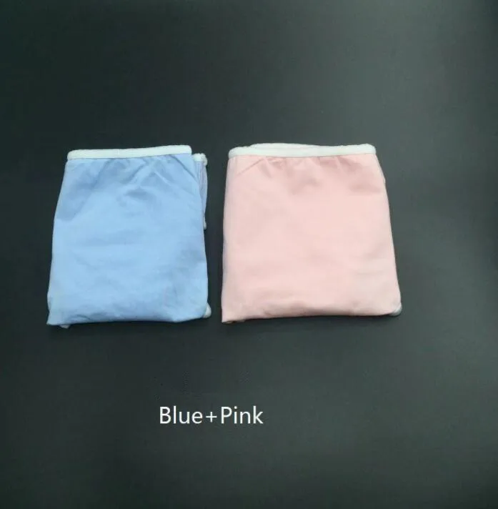 pink blue 2 шт. для женщин, спортивные шорты для йоги, сексуальное нижнее белье с низкой талией, стринги с буквенным принтом, хлопковые Бесшовные женские трусы - Цвет: pink blue