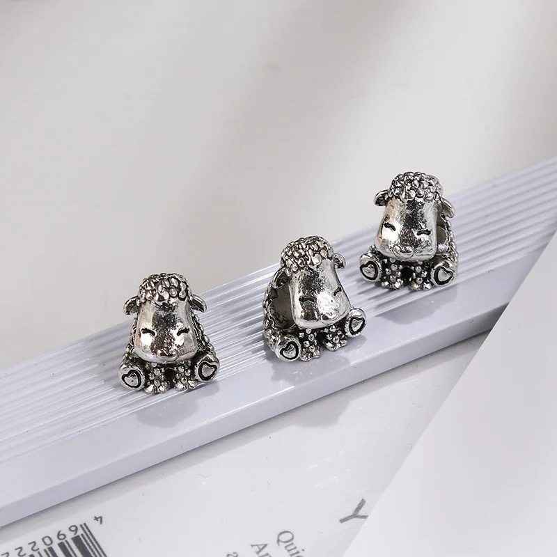 Новинка 2019 оригинальный сплав бусина Розовый фламинго подвеска птица животное