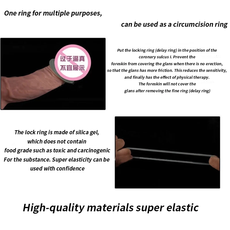 Устройство для задержки пениса секс-игрушки мужчин Мужское Кольцо мужские