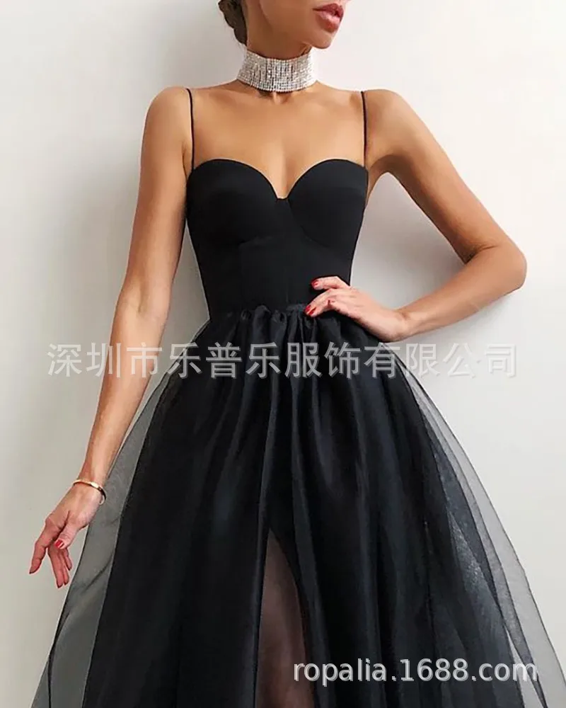 

Women's summer 2021 sells net yarn dress skirt sequins women dresses summer 2020 plus size dress sexy dress