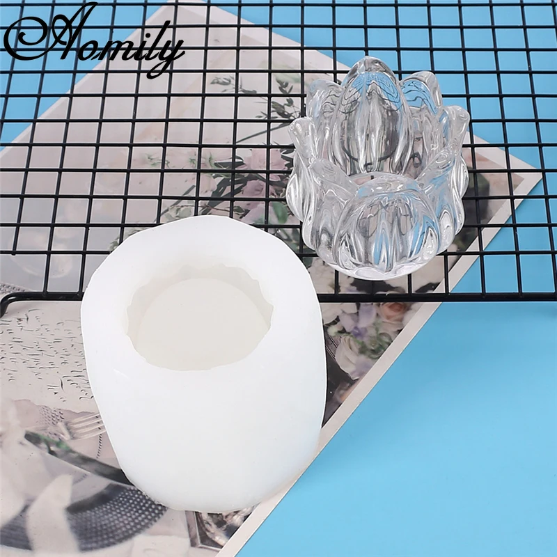 

Aomily Silicone Petal Flowerpot Concrete Mold DIY Succulent Plants Storage Container Plaster Gypsum Mould Cement Clay Resin Mold
