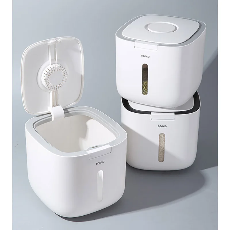 

5/10KG Kitchen Collection Nano Bucket Insect-Proof Moisture-Proof Sealed Rice Cylinder Grain Dog Food Household Storage Rice Box