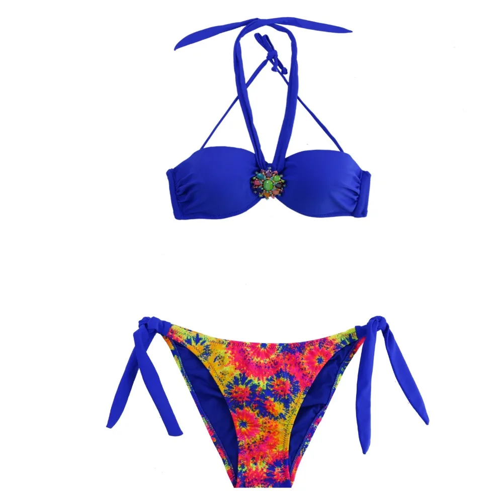 2019 Бразильский бикини сексуальный недоуздок купальник женский Танга микро