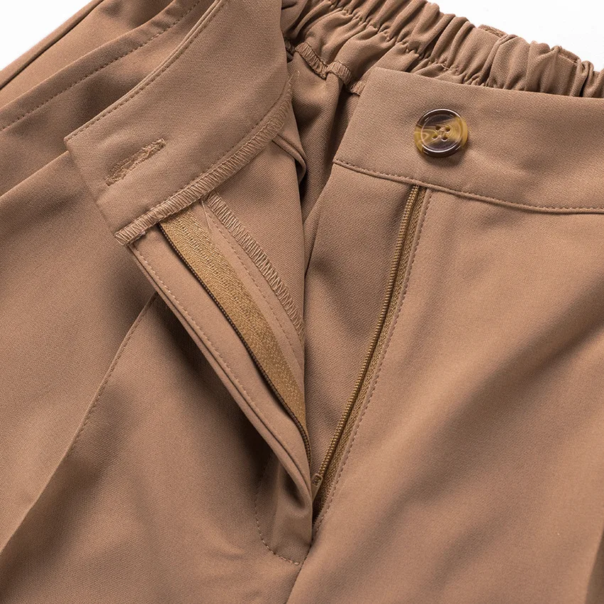 Брюки женские с высокой талией повседневный свитшот офисный комплект из 2