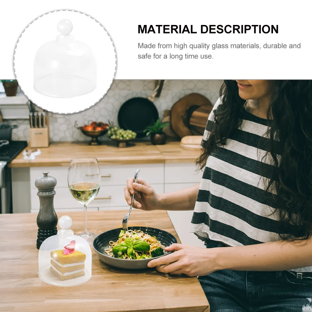 

1Pc Micro Landscape Cover Dessert Cover Decoration Prop Transparent Color