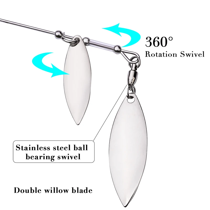 PROBEROS 1pc Fishing Lure 10G 14G Chatter Bait Spinner Bait Weedless Buzzbait Wobbler Chatterbait For Bass Pike Walleye Fish