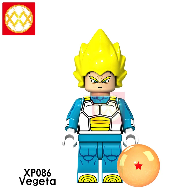 XP086 Vegeta Dragon Ball Z строительные блоки Гоку Вегета Мастер Роши криллин стволы супер Saiyans Аниме Коллекция игрушек для детей Подарки - Цвет: XP086 Vegeta