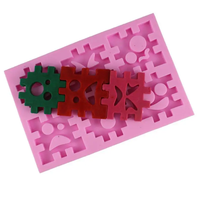 

3D Jigsaw Puzzle Blocks Silicone Mold Cube Fondant Chocolate Resin Molds